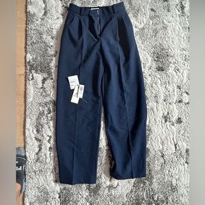 COPY - Babaton pleated pants. Colour total eclipse